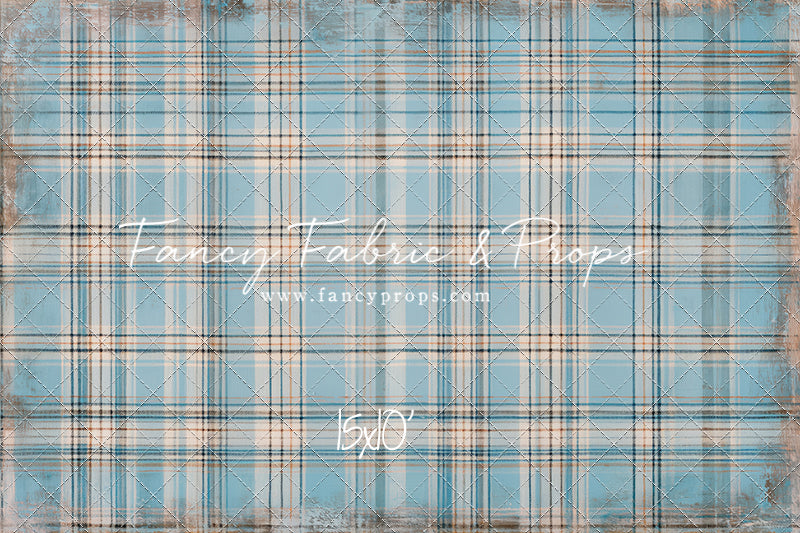 Winter Sky Gingham - With Sweep Option