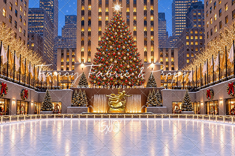 Wintertime Skating Rink - with Sweep Option