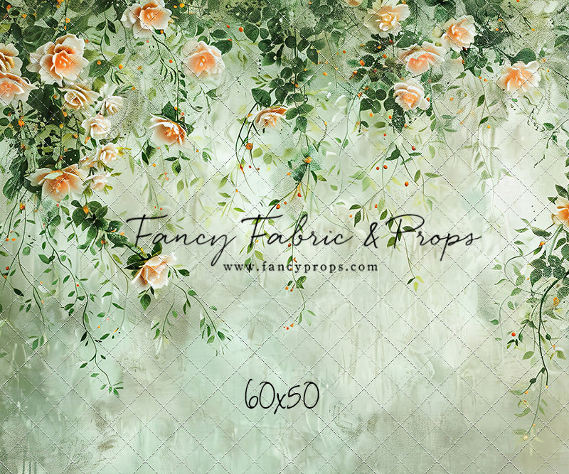 Cascading Peach Blooms- Petite