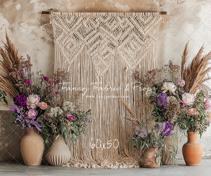 Wildflower Macrame - With Sweep Option