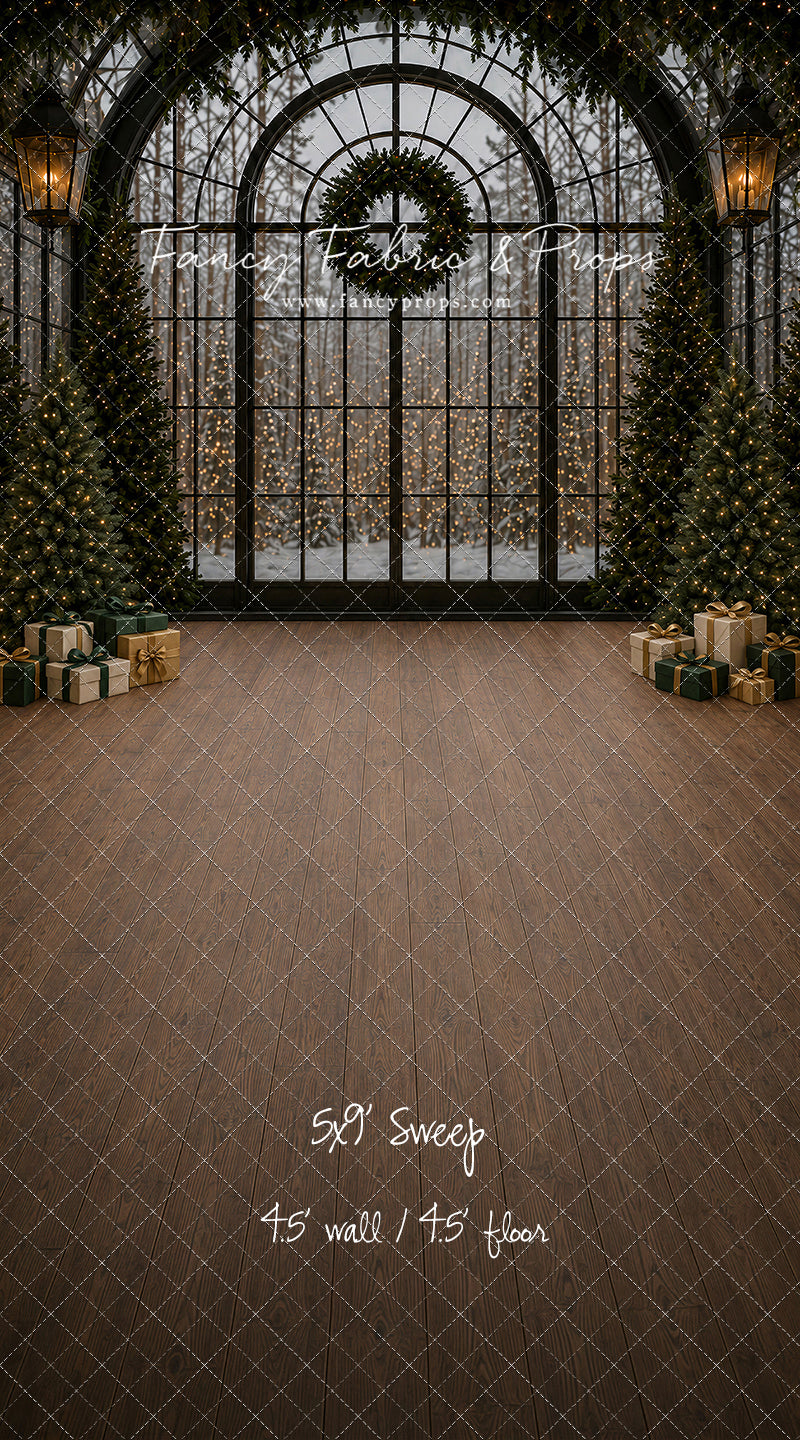 Moody Holiday Window View - with Sweep Option