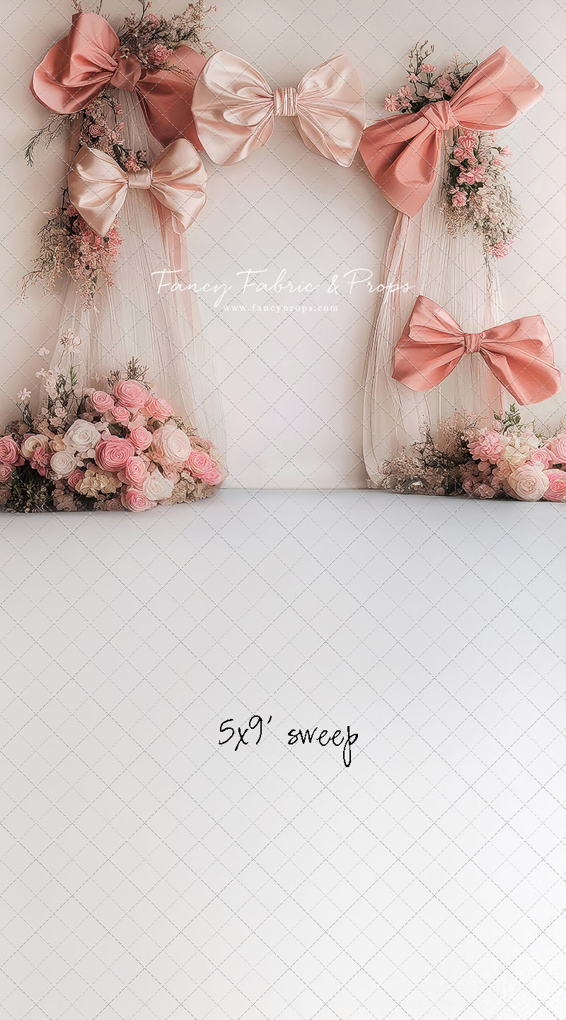 Bowtied Blush - With Sweep Option