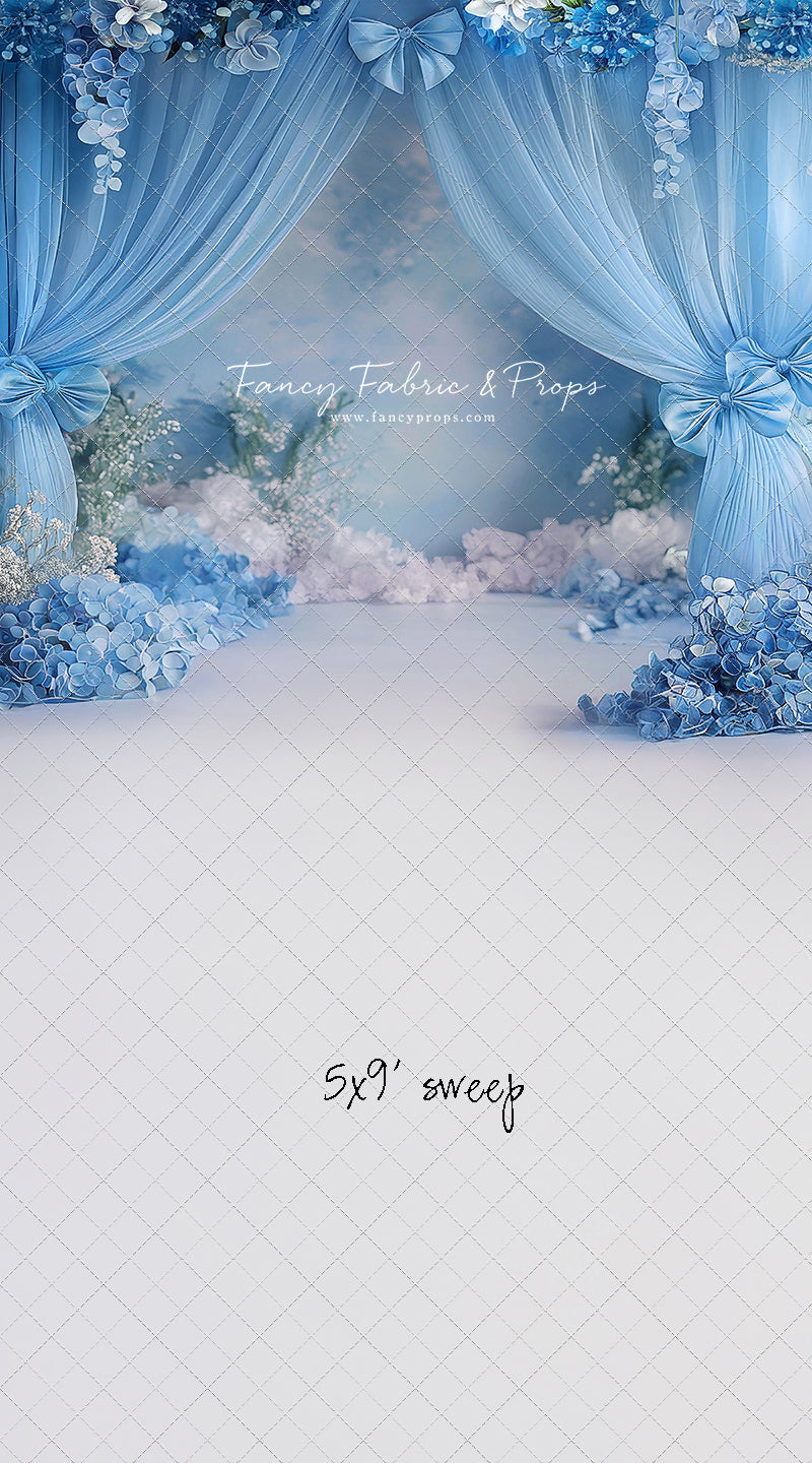 Little Bow Blue - With Sweep Option