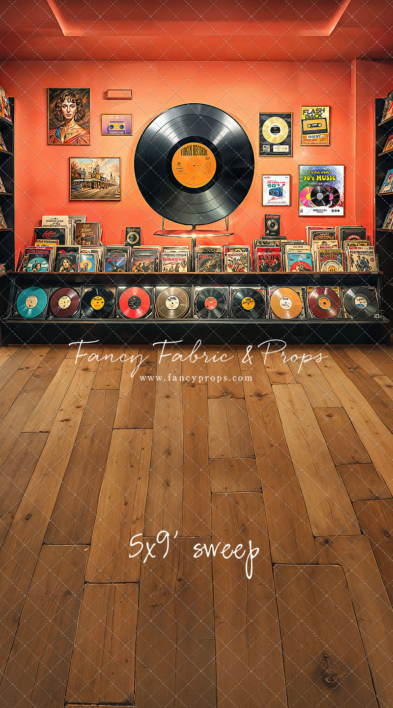 Vinyl Revival Room - Wood Floor Version