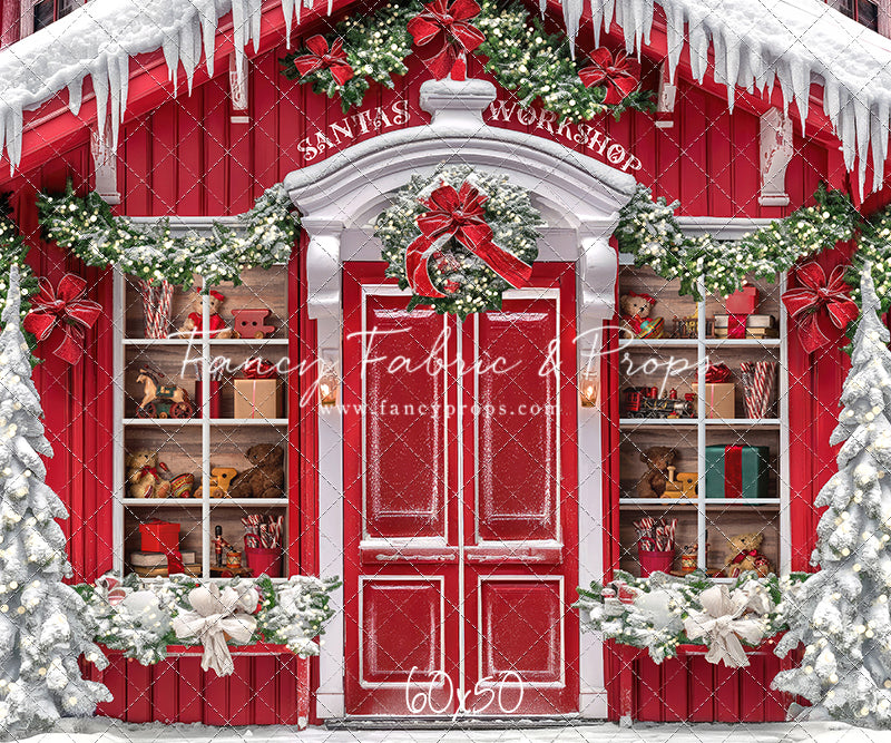 Santa's North Pole Village Workshop - With Sweep Option