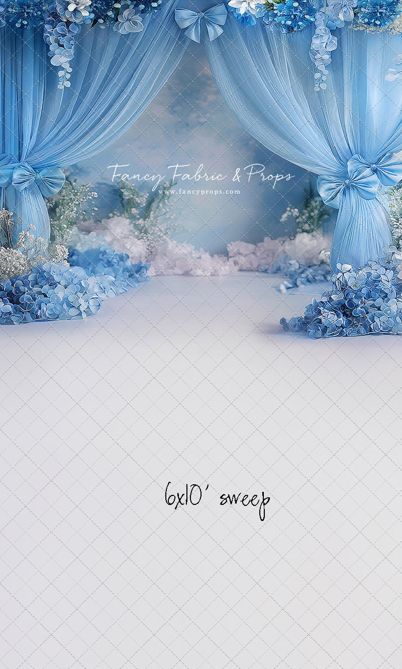 Little Bow Blue - With Sweep Option