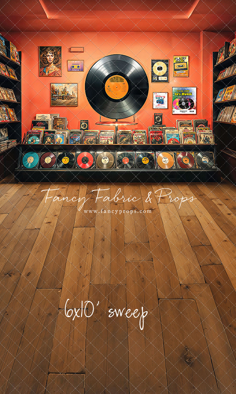Vinyl Revival Room - Wood Floor Version