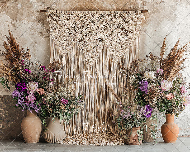 Wildflower Macrame - With Sweep Option