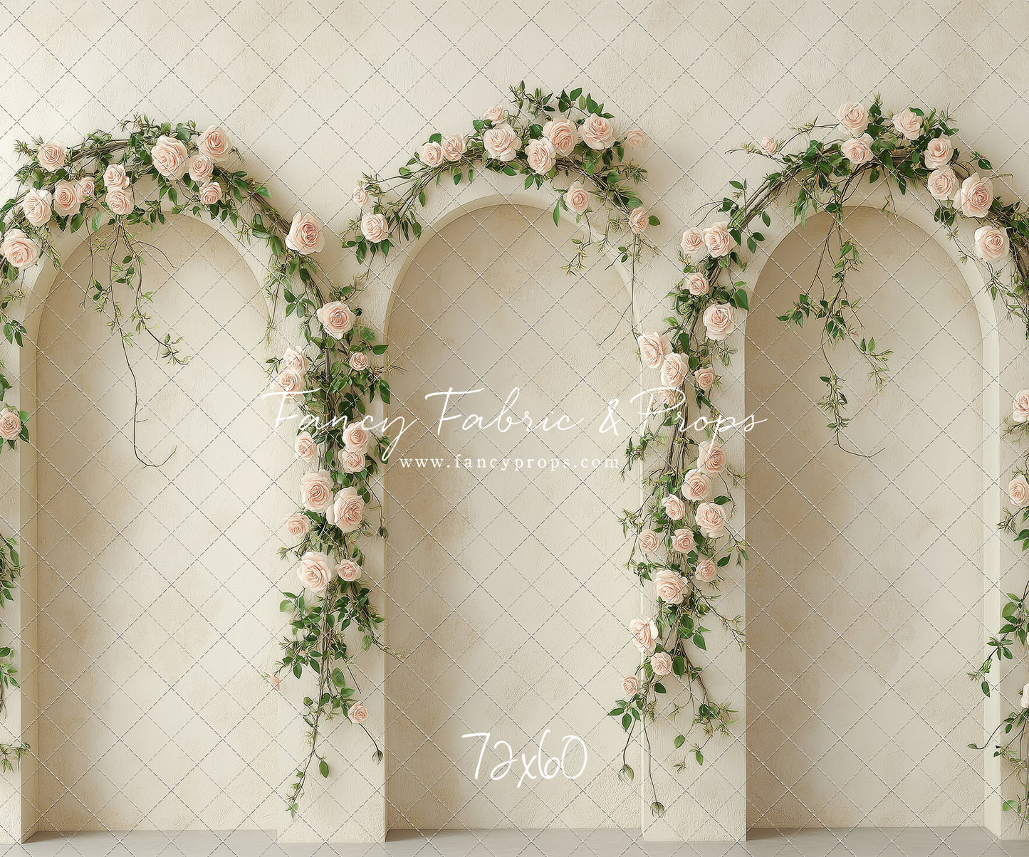 Cream Rose Courtyard - With Sweep Option