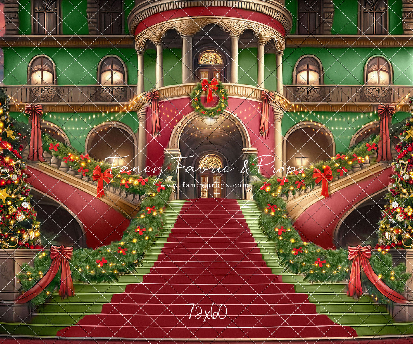 Merry Mansion- Red Rug - with Sweep Option