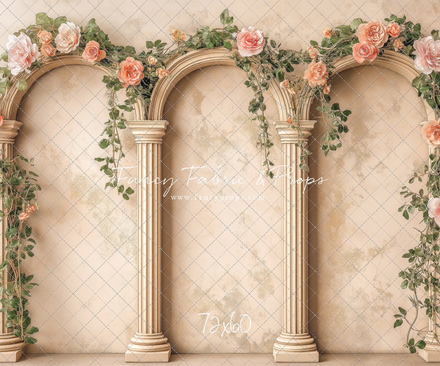 Peach Bloom Garden - With Sweep Option