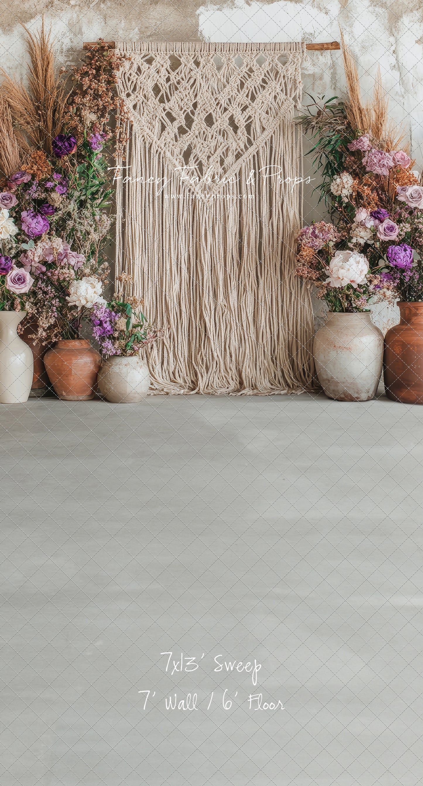 Floral Fringe Haven - With Sweep Option