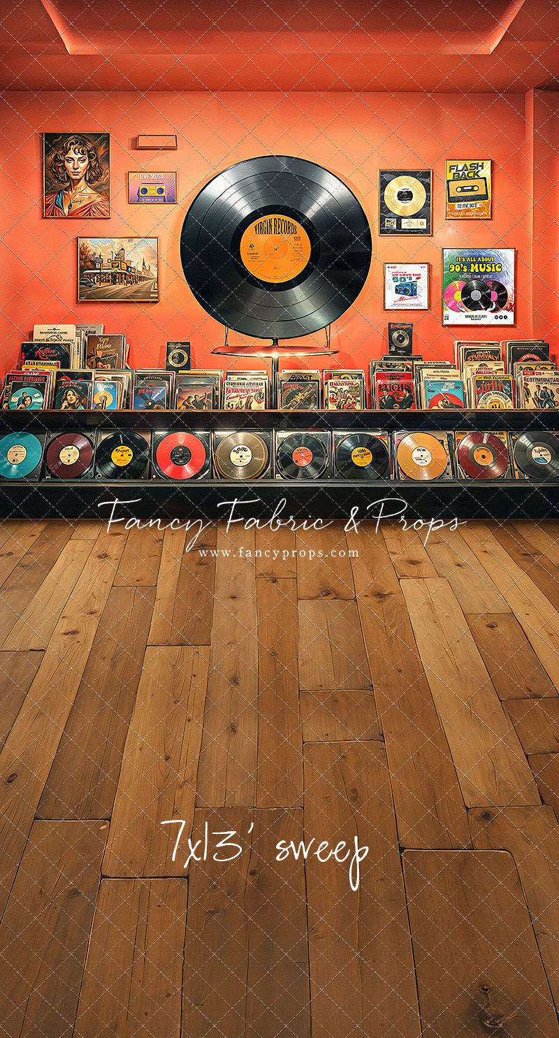 Vinyl Revival Room - Wood Floor Version