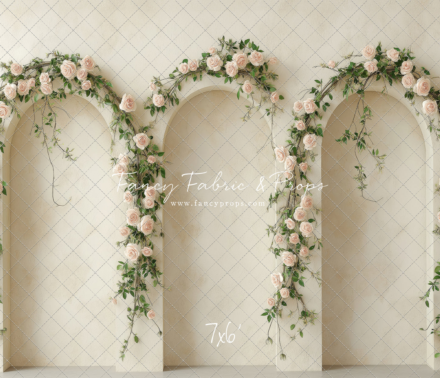 Cream Rose Courtyard - With Sweep Option