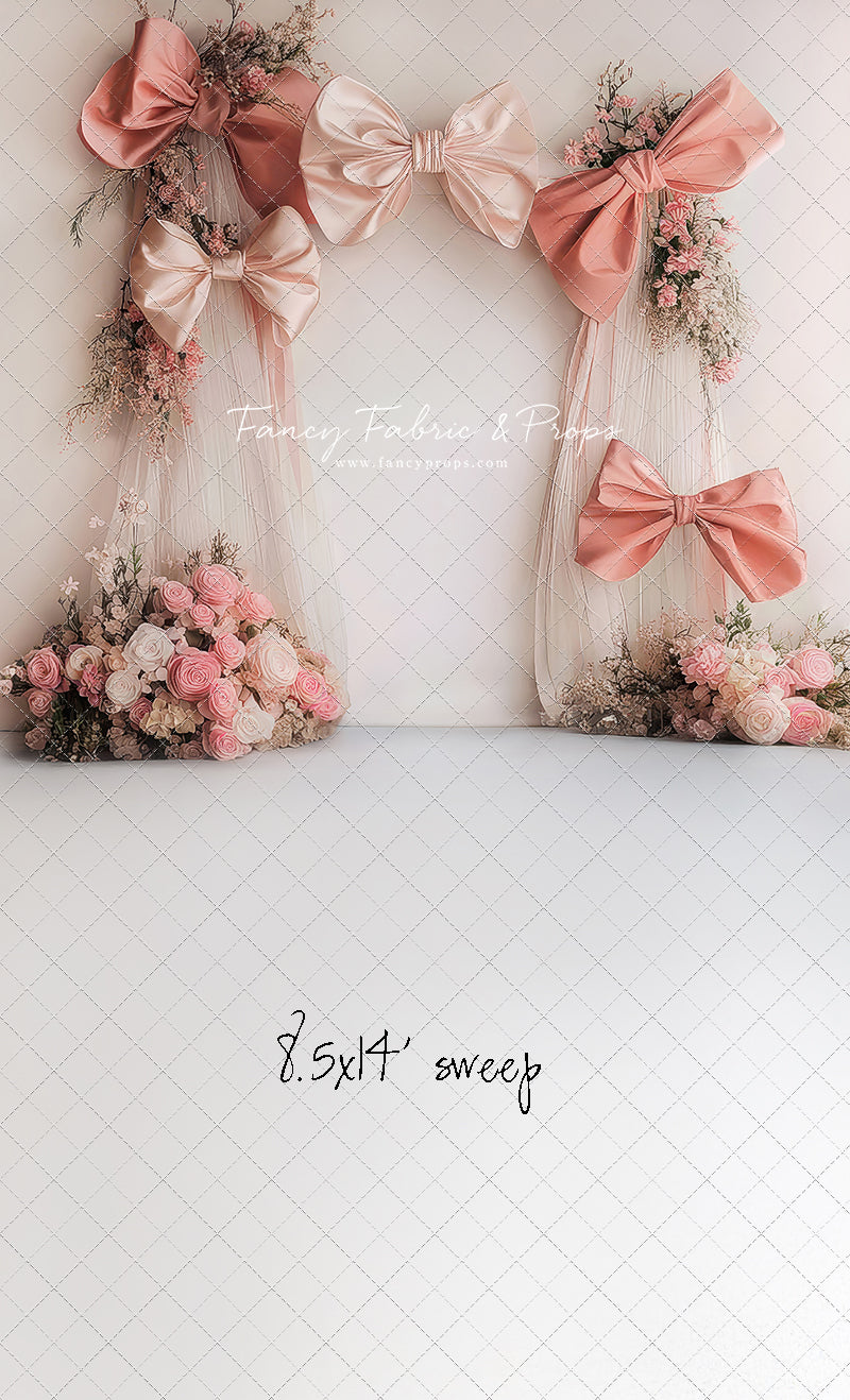 Bowtied Blush - With Sweep Option