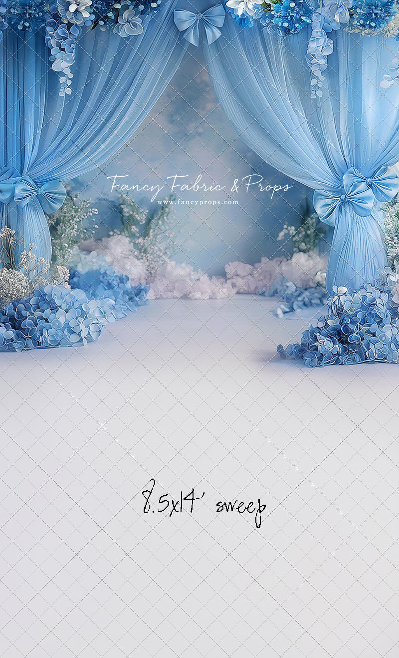Little Bow Blue - With Sweep Option