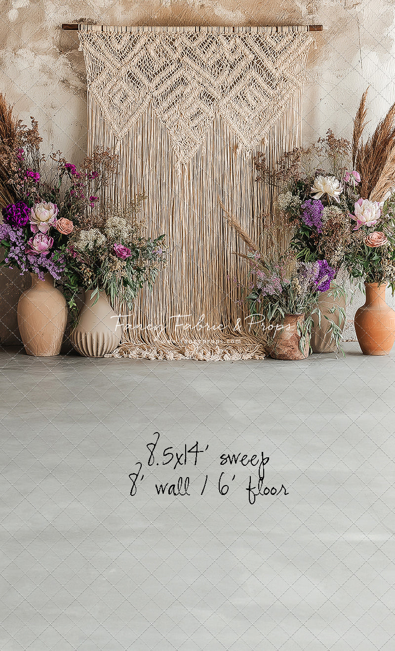 Wildflower Macrame - With Sweep Option