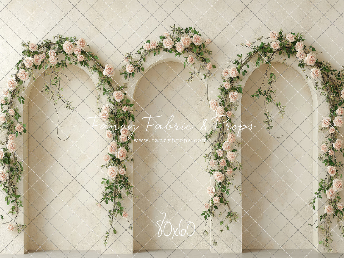 Cream Rose Courtyard - With Sweep Option