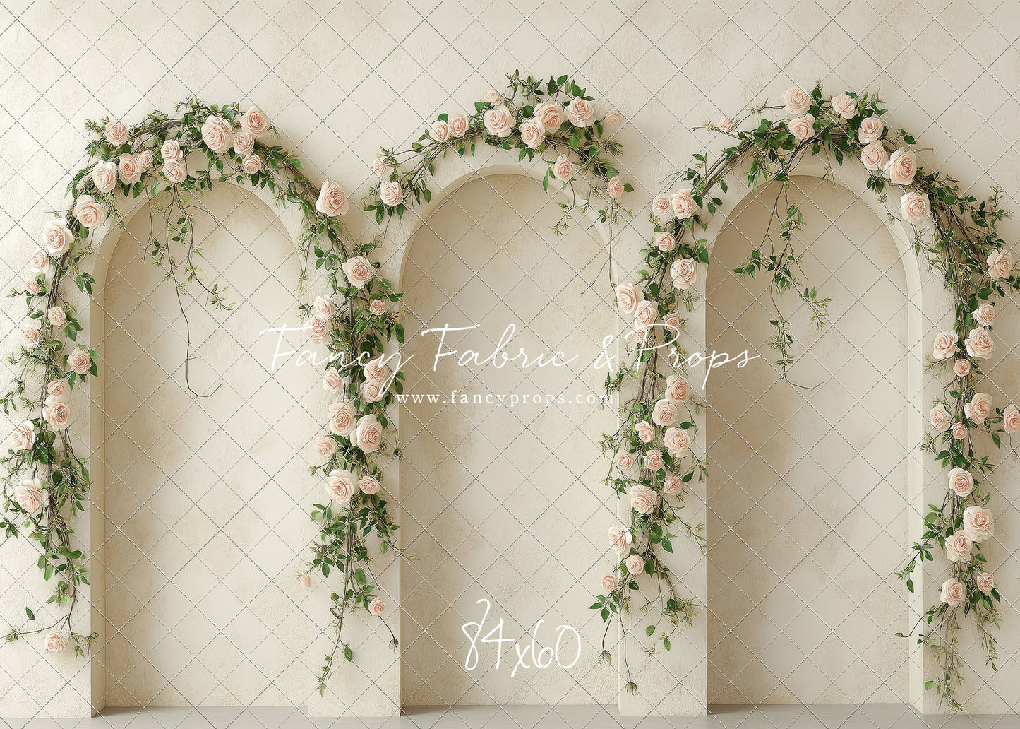 Cream Rose Courtyard - With Sweep Option