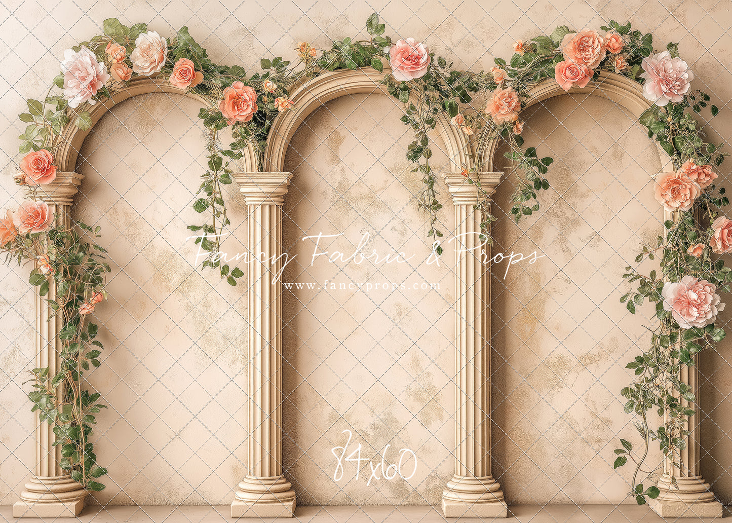 Peach Bloom Garden - With Sweep Option