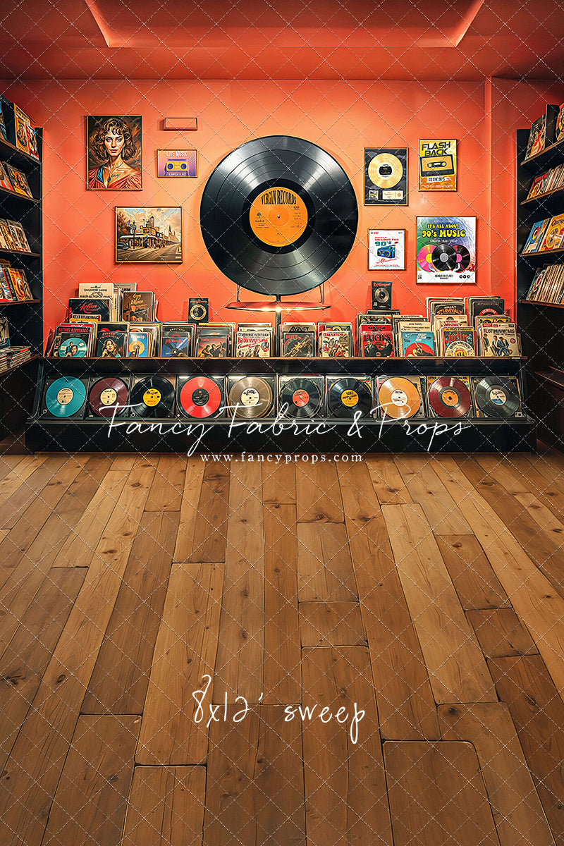 Vinyl Revival Room - Wood Floor Version