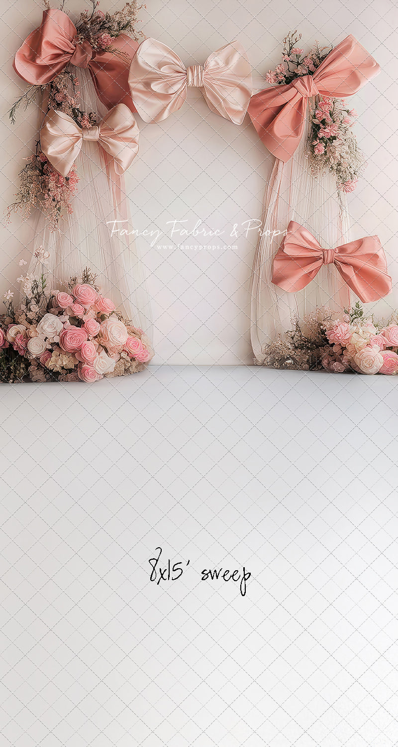 Bowtied Blush - With Sweep Option