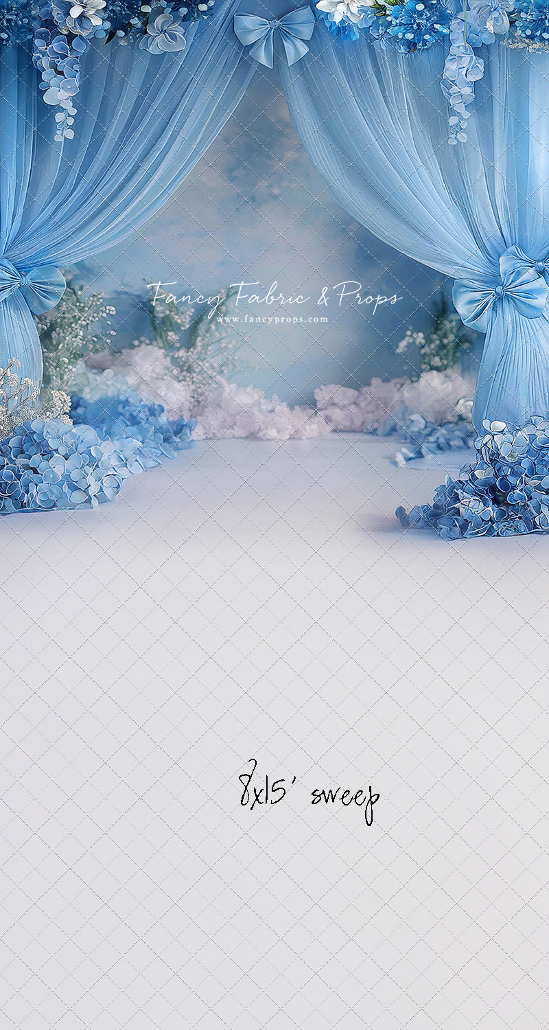Little Bow Blue - With Sweep Option