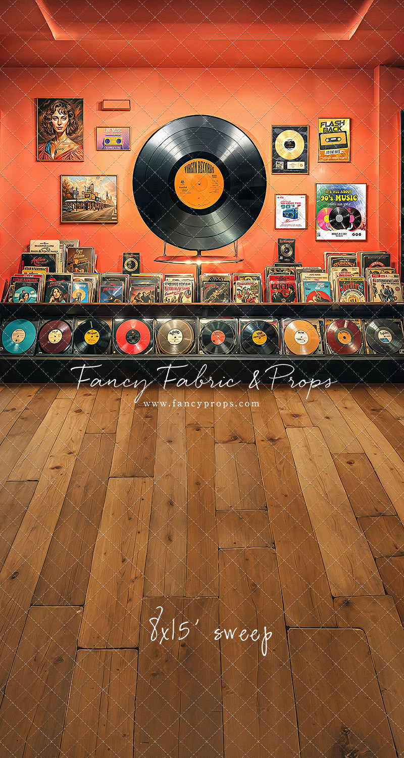 Vinyl Revival Room - Wood Floor Version
