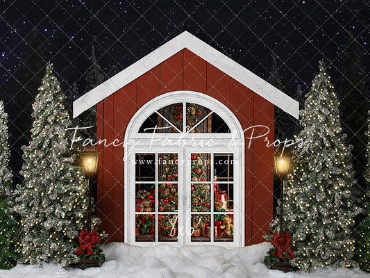 Christmas Cottage 2pc Mini Room