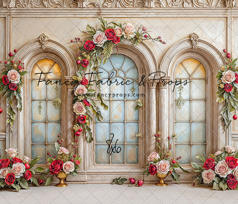 Gilded Holiday Windows - with Sweep Option