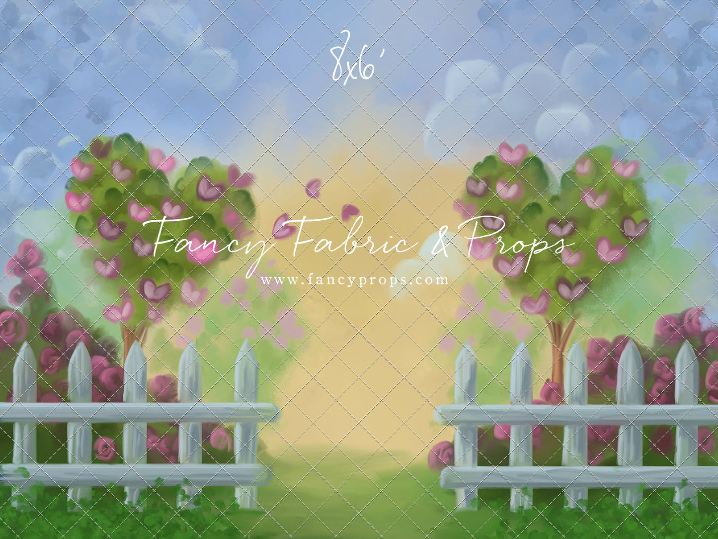 RTS Home Is Where The Heart Is - 8x6' Fabric - Slight Banding- 60% Off