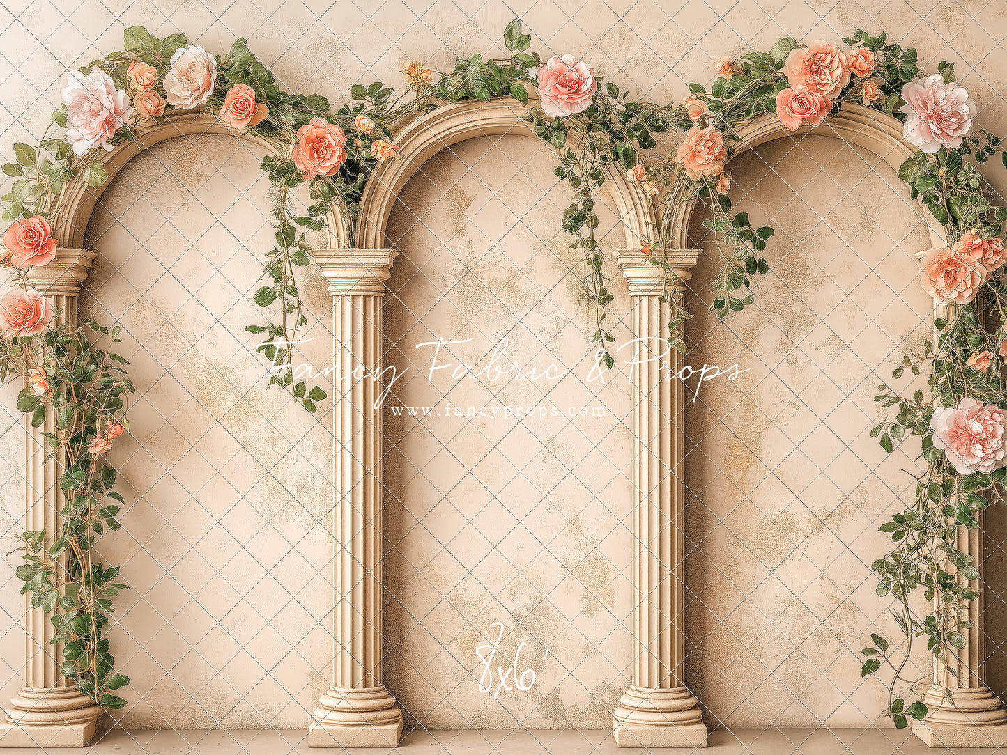 Peach Bloom Garden - With Sweep Option