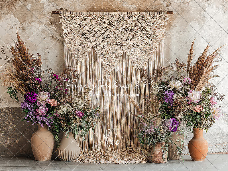 Wildflower Macrame - With Sweep Option