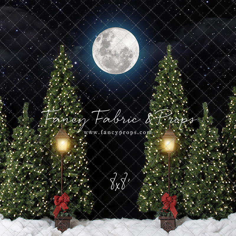 Nighttime Cocoa Stand With Lights 2pc Room