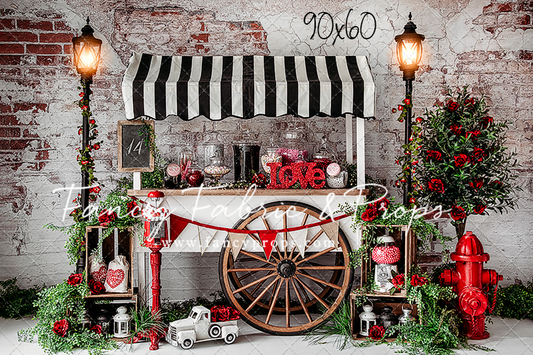 RTS Love Is Sweet - 90x60" Wrinkle Free Fabric - Brand New - 50% Off