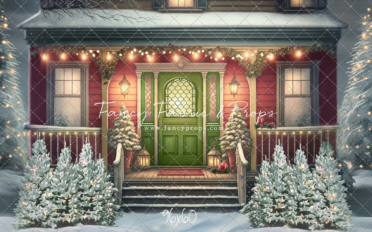 Merry Porch Greetings - Extra Lights - with Sweep Option