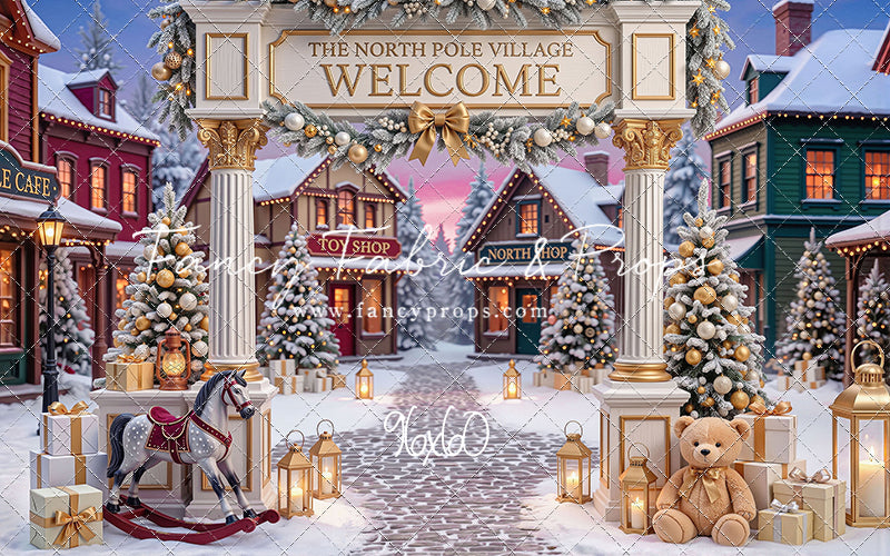 North Pole Village Welcome - with Sweep Option