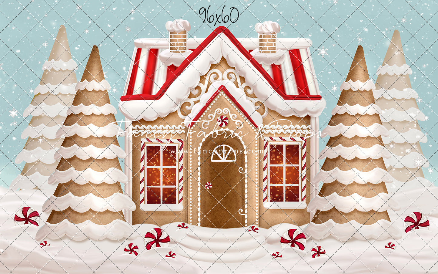 Pretty Peppermint Gingerbread House
