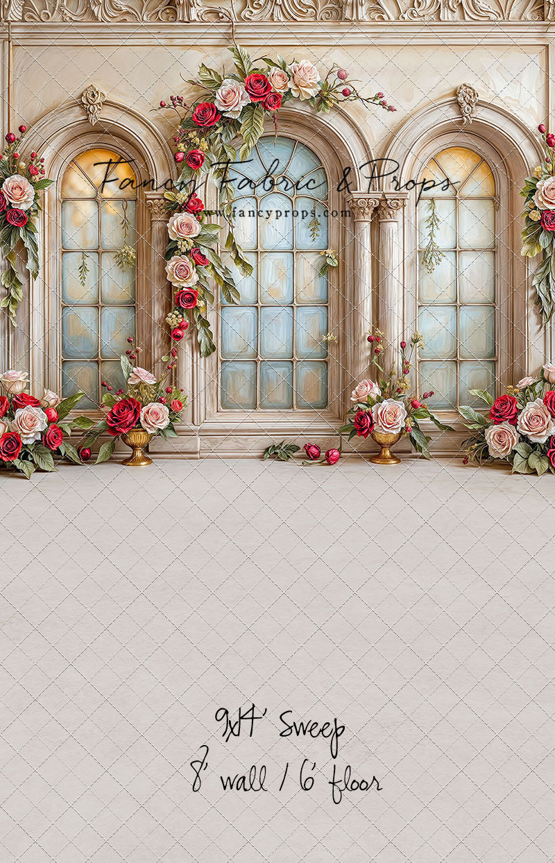 Gilded Holiday Windows - with Sweep Option