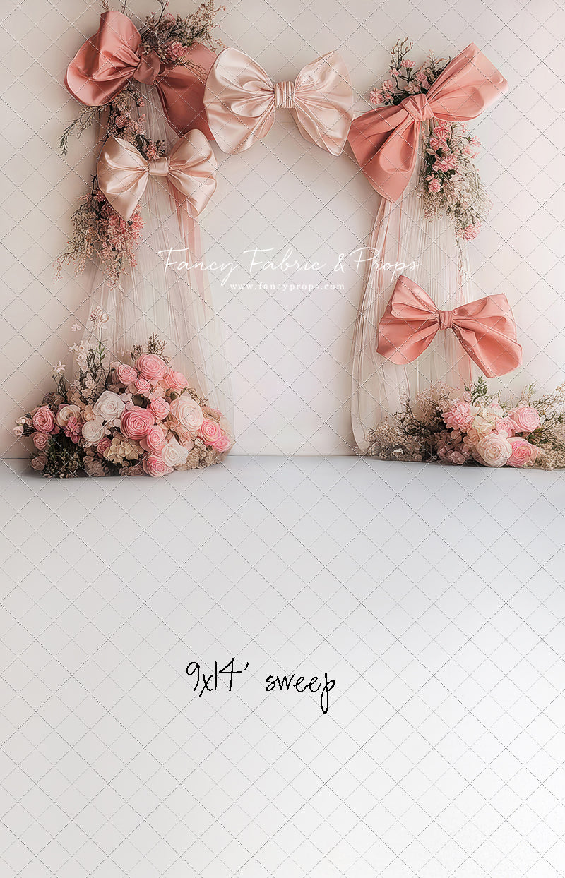 Bowtied Blush - With Sweep Option