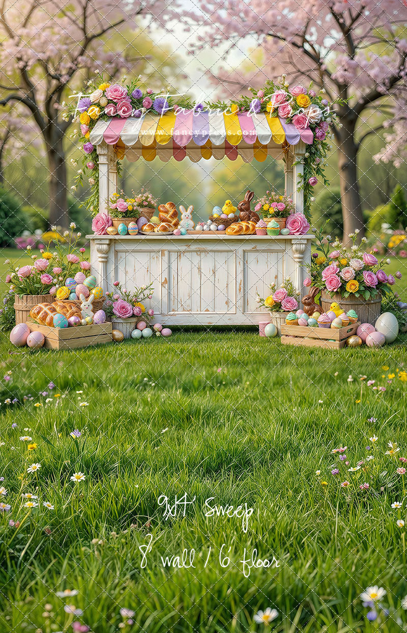 RTS Bunny Meadow Market - 9x14' Sweep - Value Luxe Fabric - Perfect - 50% Off