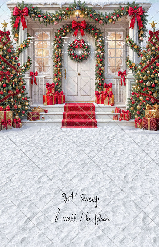 Christmas Front Porch Classic - 9x14' Sweep - Value Luxe Fabric - New - 20% Off - Add To Cart for 56% Off Total!