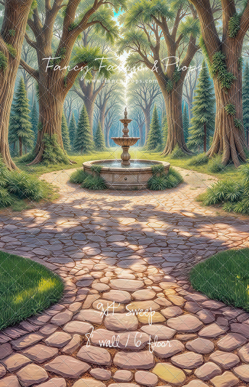 RTS Fountain of the Enchanted Grove - 9x14' Sweep - Value Luxe Fabric - Perfect - 50% Off
