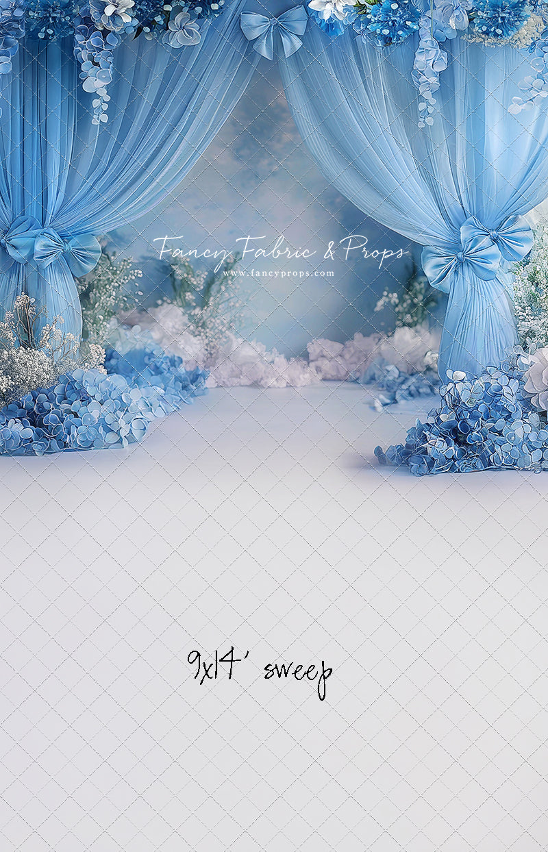 Little Bow Blue - With Sweep Option