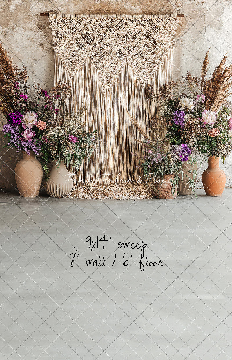 Wildflower Macrame - With Sweep Option