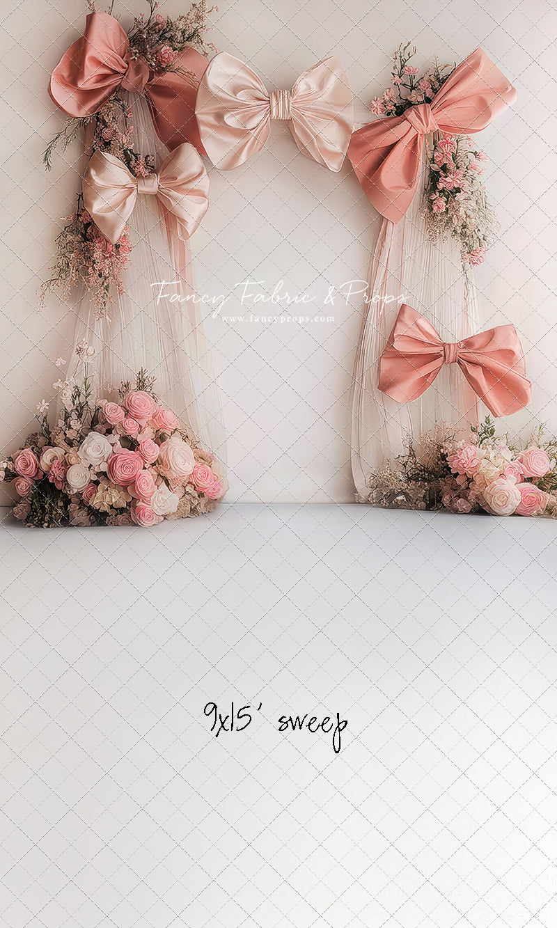 Bowtied Blush - With Sweep Option