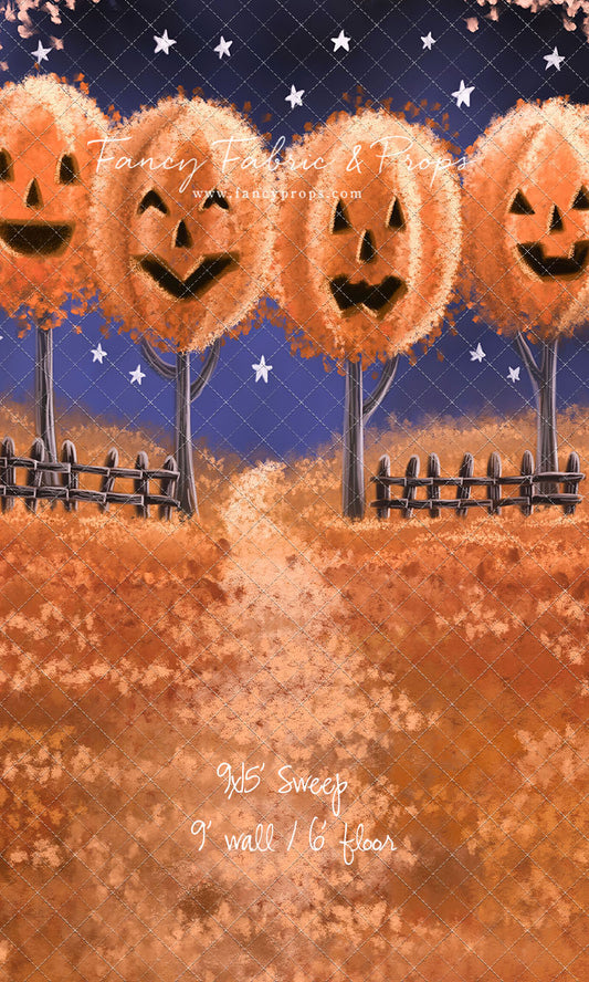 RTS Jack O Lantern Forest - 9x15' Sweep - Value Luxe Fabric - Like New - 50% Off