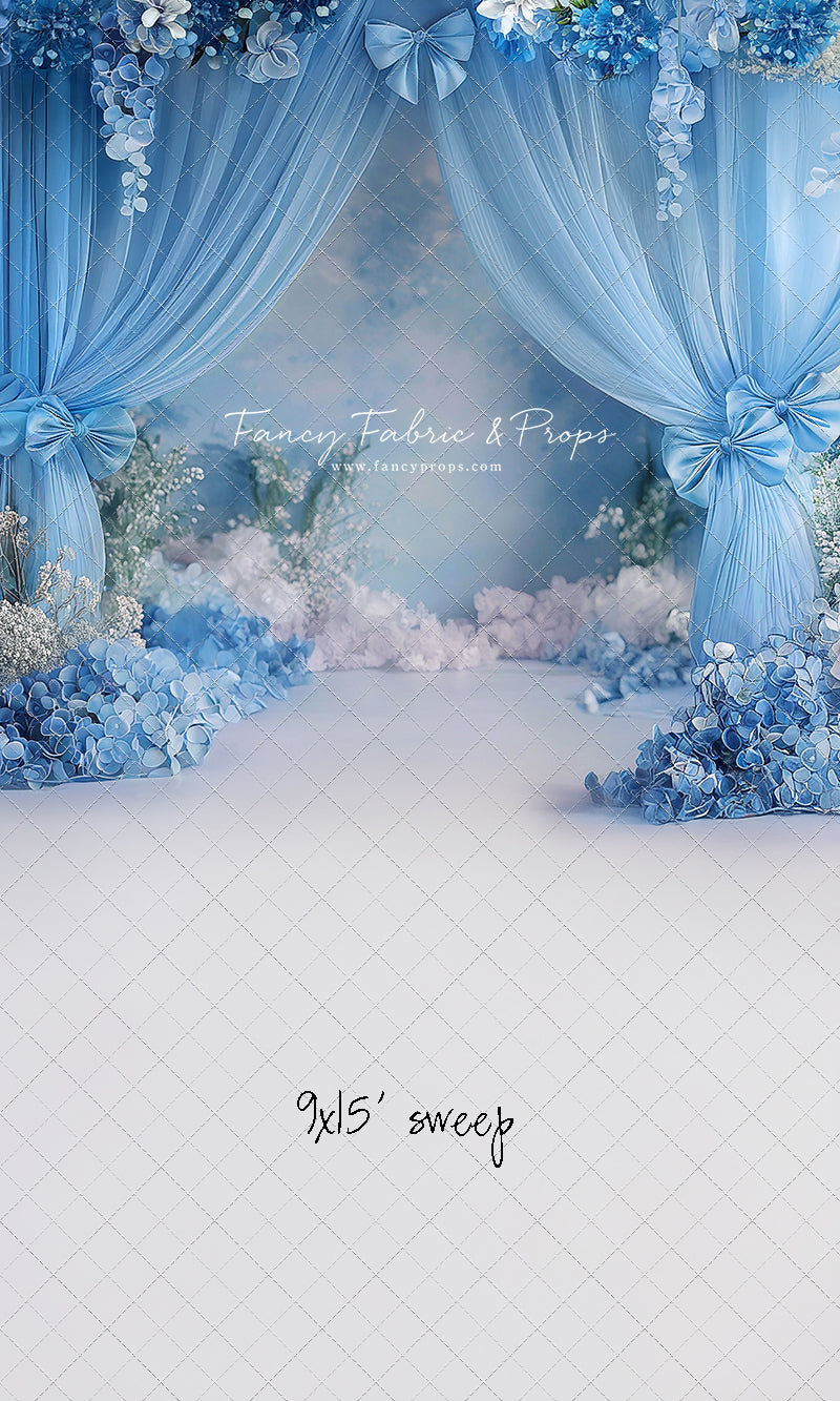 Little Bow Blue - With Sweep Option