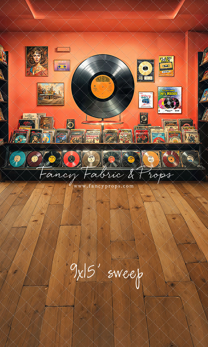 Vinyl Revival Room - Wood Floor Version