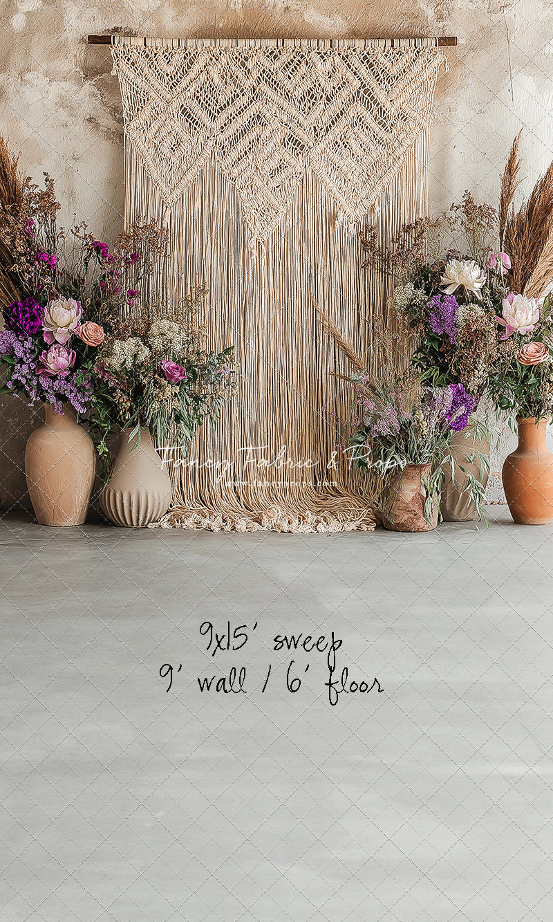 Wildflower Macrame - With Sweep Option